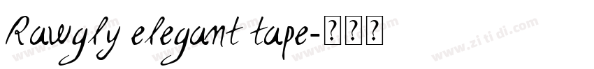 Rawgly elegant tape字体转换